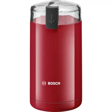 Bosch TSM6A014R kávédaráló, piros, 75 g darálóedény kapacitás, rozsdamentes acél penge, 180 w